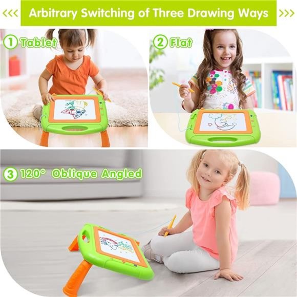 Toddler Girl Boy Toys, Magnetic Drawing Board Toddler Toys for 1-2 Year Old - Picture 4 of 12